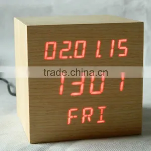 WL0833 Square Shape Calendar Snooze Temperature Mulit Function Desktop Clock thumbnail-3
