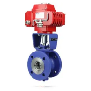 V-Type Ball Valve With DN25-600mm Size Range and Flanged Connection for Industrial Automation Systems thumbnail-1