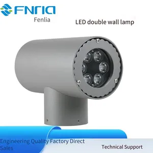 Led Outdoor Waterproof Round and Square Wall Lights, Available in 6w, 9w, 18w, 36w, Single Color and Seven - Color Options thumbnail-3