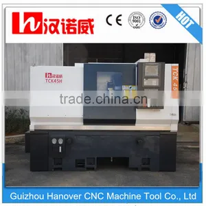 New Cnc Lathe Machine Metal Cutting Lathe for Sale TCK45H Heavy Duty Cnc Metal Processing Hobby Lathes Slant Bed 8'' Chuck thumbnail-2