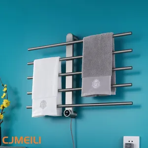 Bathroom Electric Heated Towel Rack, Towel Warmer for Bathroom, Wall Mounted Stainless Steel,5 Colours thumbnail-4
