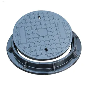 Hot Sale Jingdong E600 Heavy Duty Casting Ductile Iron Round Shape Manhole Cover With Frame Black Customized Size thumbnail-6