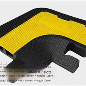 Jiulei Brand Jl-xc-2c3, Road Surface Cable Cover Plate, Dimensions: Length 800mm × Width 430mm × Height 70mm, Inside the Groove: Groove Width 50mm × Groove Height 50mm × 2 Wire Grooves thumbnail-4