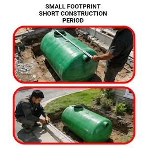 High Efficiency Purification FRP Septic Tank Factory Workshop Domestic Sewage Treatment Tank thumbnail-5