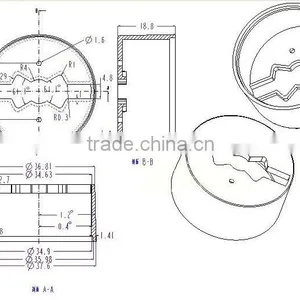 35.8mm 36mm 38mm PMMA Led Optical Lens Reflector thumbnail-3