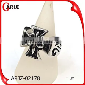 Classic Design Custom Made Stainless Steel Ring Men's Cross Rings thumbnail-1