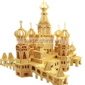 High Quality Custom 3d Wooden Puzzle Stadium thumbnail-1