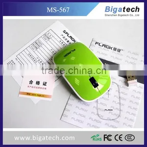 Latest OEM 2.4g USB Computer Mini Slim Ultra-thin Wireless Mouse thumbnail-4