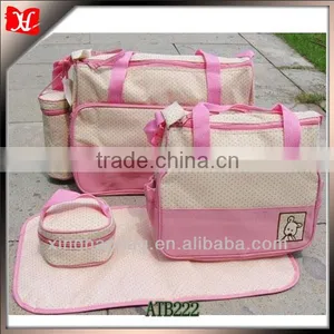 5 Piece Baby Changing Bag Set Baby Nappy Changing Bag Set Diaper Bag thumbnail-1