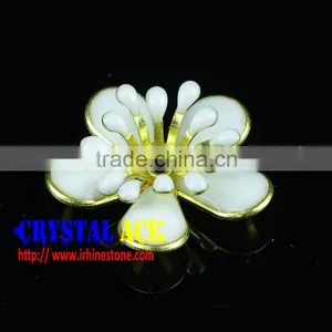 Epoxy Metal Flower Craft, Drip Diamond Double Camellia Flower Craft thumbnail-5