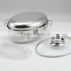 Stainless Steel Chicken Roaster With Rack thumbnail-1