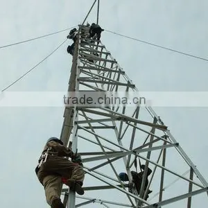 Gsm Guy Wire Antenna Guyed Mast Steel Tower thumbnail-1