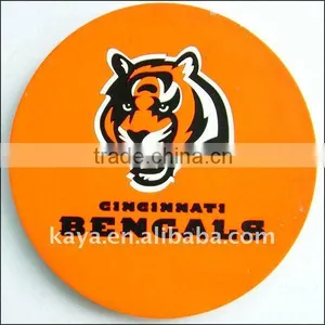 Customized Soft Pvc Beer Coaster Printing With Tiger Shape thumbnail-1
