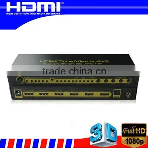 HDMI Matrix Hub 4x2 HDMI 1.4v Support EDID and ARC Function thumbnail-1