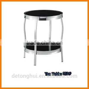 Office Furniture Glass Side Flower Table (053#) thumbnail-1