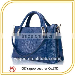 Navy Blue Designer Handbag Cheap Crocodile Handbag Factory in China thumbnail-1