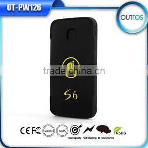 2016 Trending Products Customized Logo Portable 6000mah Power Bank Wireless Charger for Iphone thumbnail-2