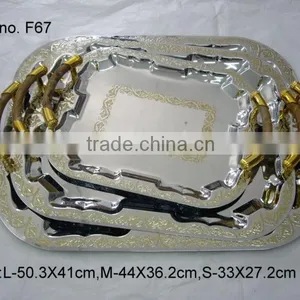 High End Quality Mirror Polishing Exquisite Silver Hotel Towel Tray/towel Basket/towel Container thumbnail-1