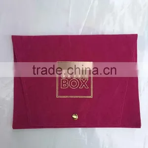 Earring Pouch With Flap Red thumbnail-4