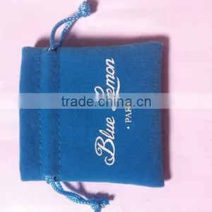 China Deep Blue Drawstring Velvet Dust Bag for Handbag,free Artwork for You thumbnail-4