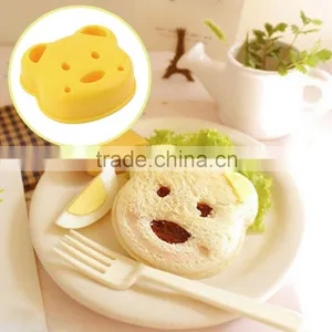 2015 New Home DIY Cookie Cutter Plastic Sandwich Toast Bread Mold Maker Cartoon Bear Cake Mold Cooking Tools thumbnail-4