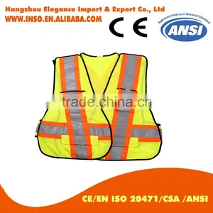 YELLOW High Visibility Glow in Dark Separable Detachable Shoulder Waist Vest thumbnail-1