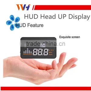 Hot Sale Universal Speeding Fuel Warning Windshield Project Alarm System Car Detector OBD Interface Car HUD Head Up Display thumbnail-3