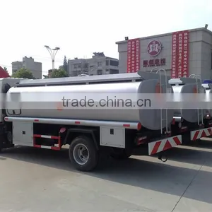 4*2 Red Color 5000L Oil Tank Truck for Sale thumbnail-2