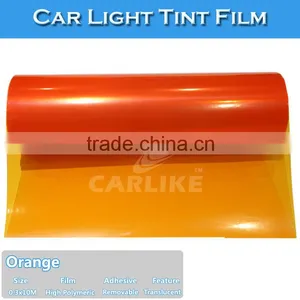 High Quality 0.3*10m Sino Orange Car Light Wrapping thumbnail-1