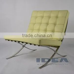 DC2001 Replica Mies Van Der Rohe Barcelona Chair - Cream White thumbnail-1