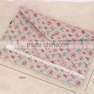 2016 Hot Sale Lovely Flowers Cotton A4 Document Bag thumbnail-1