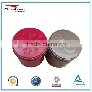 Guangzhou Round Logo Embossed Coin Cookies Chrismas Gift Tin Box thumbnail-2
