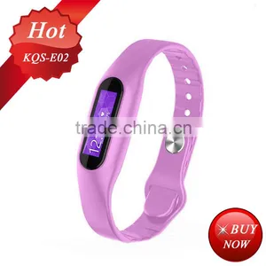 E06 Smart Bracelet E06 Silicon Wristband/Pedometer Monitoring Smart Watch for Health thumbnail-2