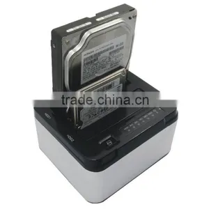 High Quality USB3.0 Dual Bay 2.5 and 3.5 Sata Hard Driver Dock(2 in 1) thumbnail-2