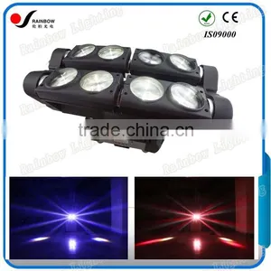 Hot Sale Curved Pro 8PCS 12W RGBW 4in1 Spider LED Beam Moving Head Light for Studio Stage Lighting thumbnail-1