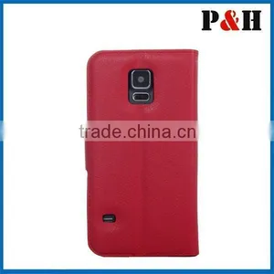 New Book Flip Leather Wallet Case For Samsung Galaxy S5 thumbnail-2