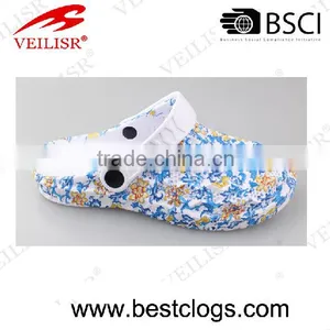 2016 JinJiang Factory New Design Water Transfer Printing EVA Clogs Women EVA Garden Shoes thumbnail-1