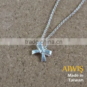 New Trend Creative Manual 925 Sterling Silver Bow Necklice Jewelry thumbnail-4