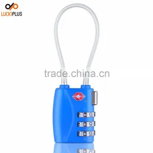 Luckiplus Luggage Locks Combination Password Locks Padlocks TSA Approved 3-Digit Blue thumbnail-1