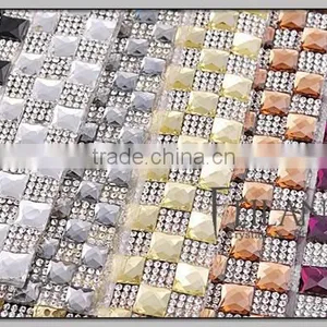 Beautiful 24*40 Hotfix Crystal Rhinestone Trim Sheet Quality Choice thumbnail-1