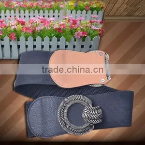 Elastic Belt PU Ending Womens Belt Fashion Belts For Ladys 2015 Polyester Webbing thumbnail-3