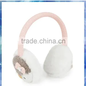 With Penguin and 3D Bows Noise Reduction Earmuff,fleece Earmuff,canada Earmuffs thumbnail-1