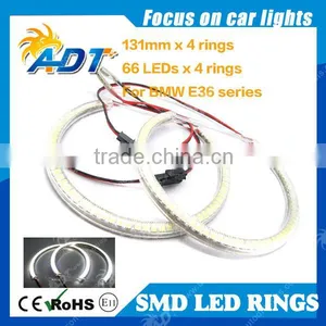 SMD Angel Eyes for BMW E46 With Projector 66SMD 131mm SMD Ring Kit Halo Rings 2 Door for BMW E36 E38 E39 E46 With Projector thumbnail-1