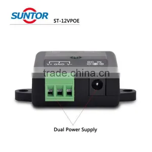 Factory Price 10/100M 2 Port 802.3af DC12-18v Output POE Injector thumbnail-3