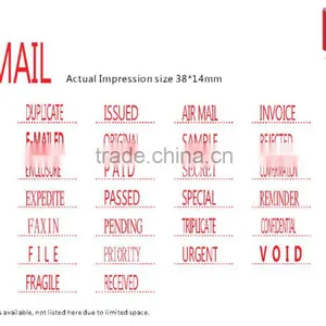 Self Inking Personalized/ Mini Self Inking Personalized Stamp 38x14mm thumbnail-2