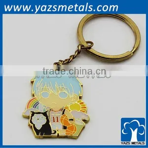 Lovely Custom Cartoon Metal Keychain thumbnail-1