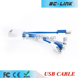 OEM Promotion Gift Keychain 5 in 1 Multi Usb Cable With Customized Logo thumbnail-1