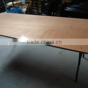 Outdoor Rectangle Wooden Folding Table thumbnail-2