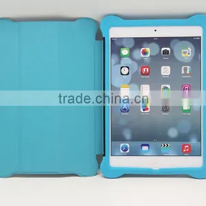 2016 New Design 3 In1 With Stand Flip Cover Hard PC+PU Leather+Silicone Shockproof Tablet Case for Apple Ipad Pro 9.7/12.9 Inch thumbnail-4