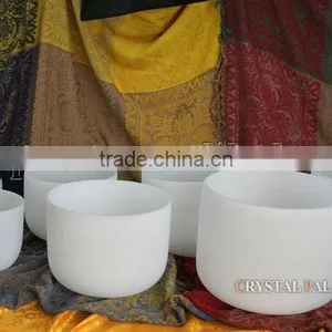 7pcs One Set Frosted Quartz Crystal Singing Bowls C D E F G A B Note thumbnail-3